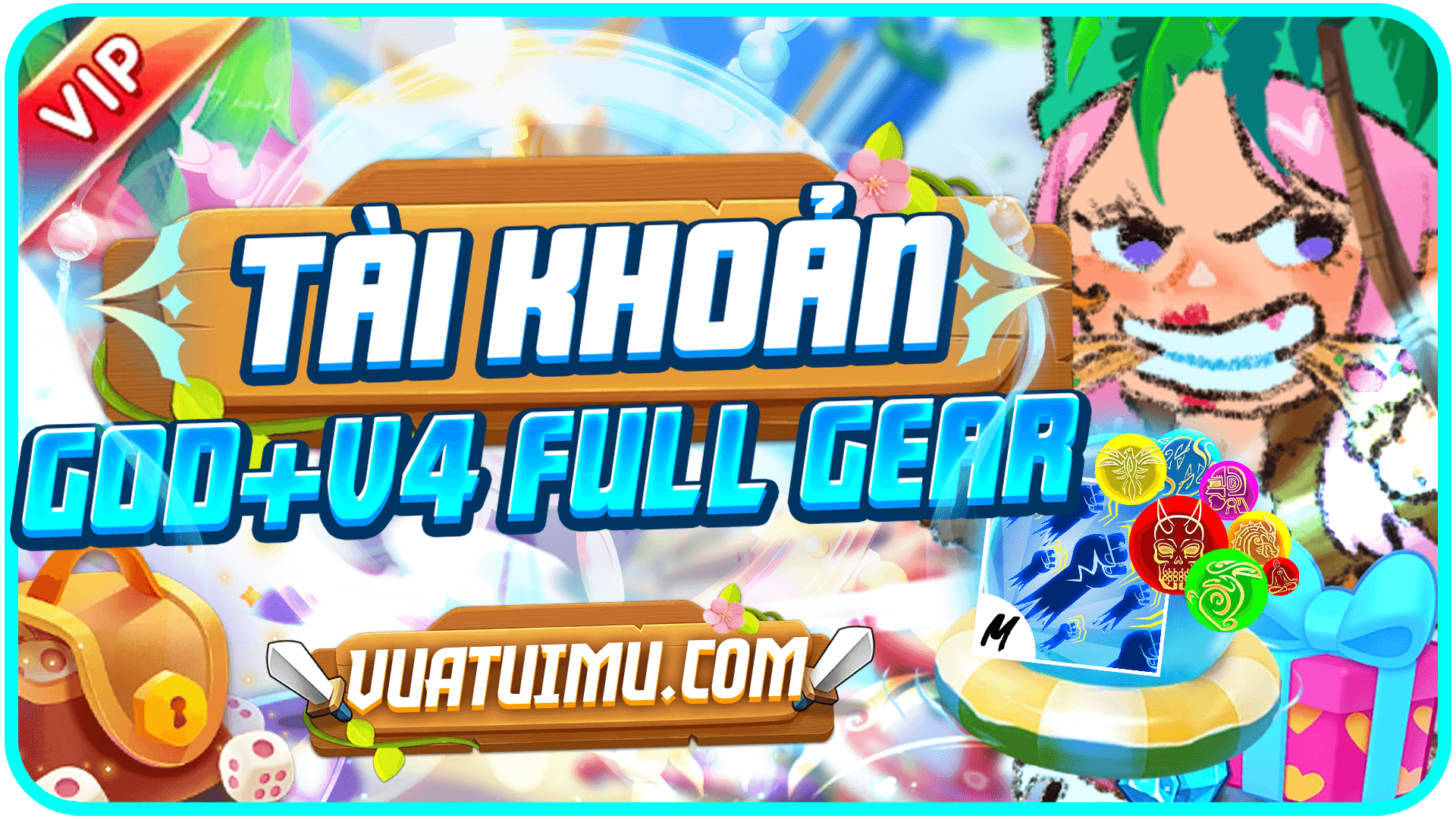 TỘC V4 FULL GEAR + GOD HUMAN