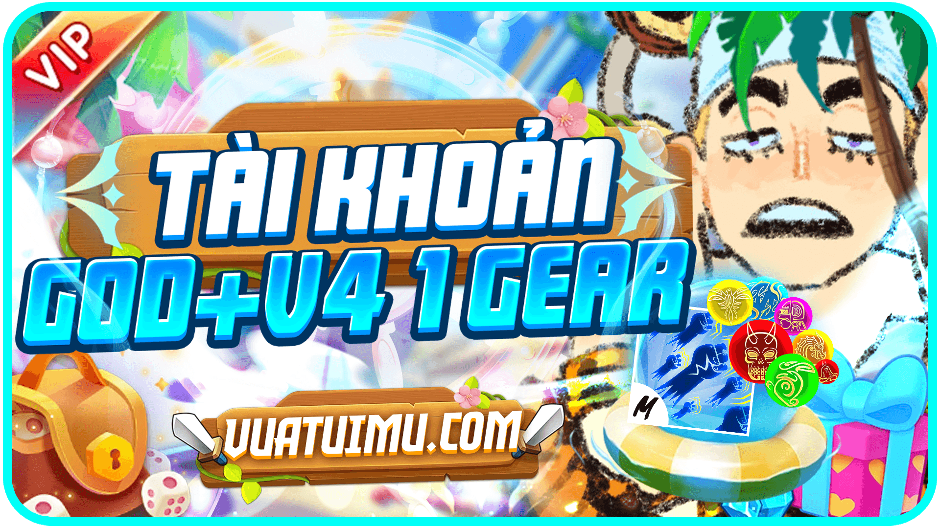 TỘC V4 1 GEAR + GOD HUMAN